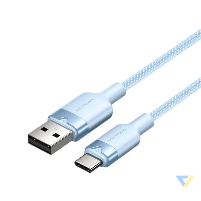 USB 2.0 A to USB C 3A cable Vention CTNLF 1M (blue) USB cables