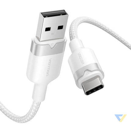 USB 2.0 A to USB C 3A cable Vention CTNWF 1M (white) USB cables