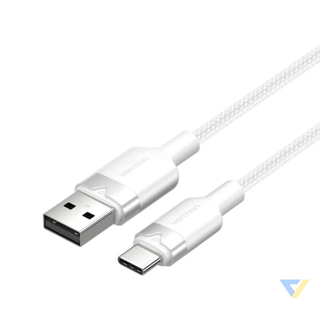 USB 2.0 A to USB C 3A cable Vention CTNWF 1M (white) USB cables