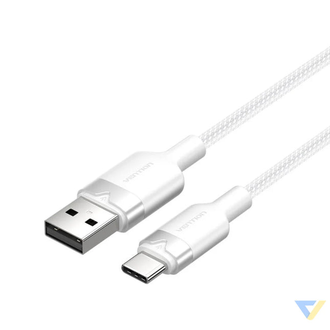 USB 2.0 A to USB C 3A cable Vention CTNWF 1M (white) USB cables