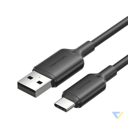 USB 2.0 A to USB C 3A cable Vention CTQBF 1M (black) USB cables