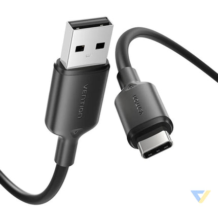 USB 2.0 A to USB C 3A cable Vention CTQBF 1M (black) USB cables