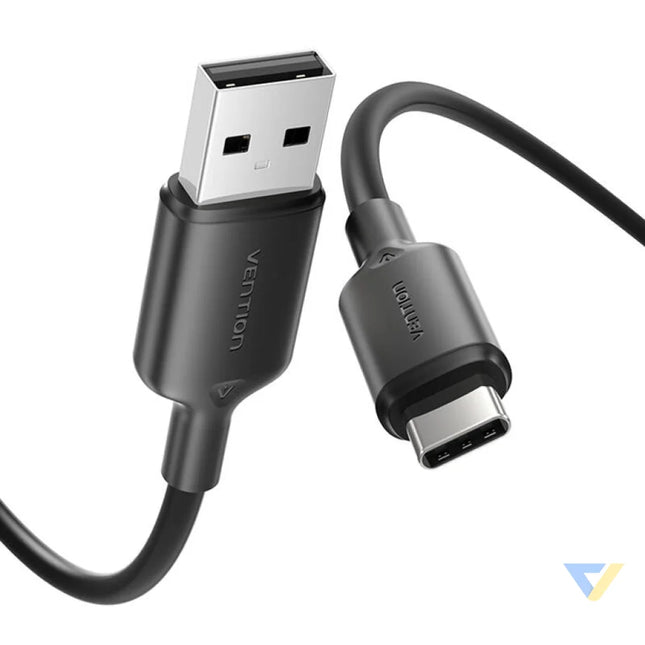 USB 2.0 A to USB C 3A cable Vention CTQBH 2M (black) USB cables