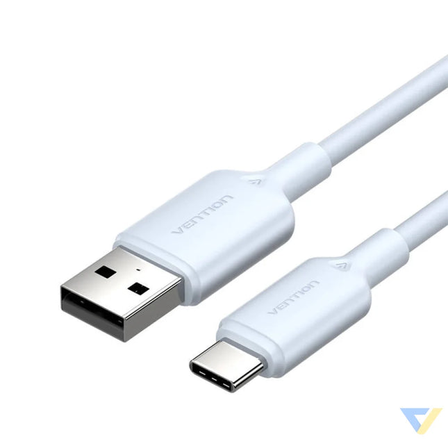 USB 2.0 A to USB C 3A cable Vention CTQLF 1M (blue) USB cables