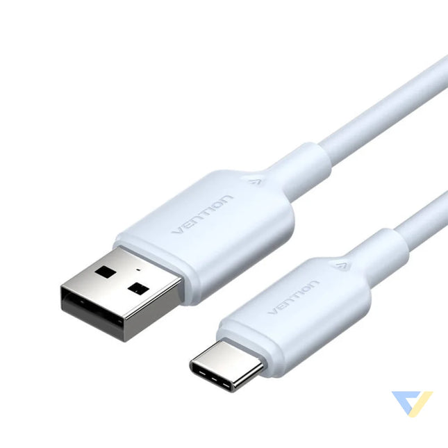 USB 2.0 A to USB C 3A cable Vention CTQLF 1M (blue) USB cables