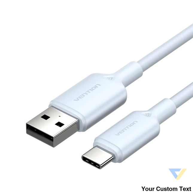 USB 2.0 A to USB C 3A cable Vention CTQLH 2M (blue) USB cables