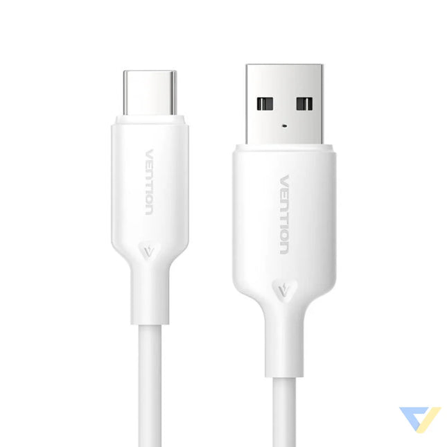 USB 2.0 A to USB C 3A cable Vention CTQWF 1M (white) USB cables