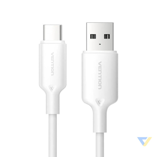 USB 2.0 A to USB C 3A cable Vention CTQWF 1M (white) USB cables