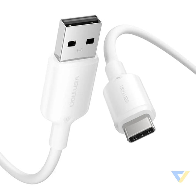 USB 2.0 A to USB C 3A cable Vention CTQWF 1M (white) USB cables