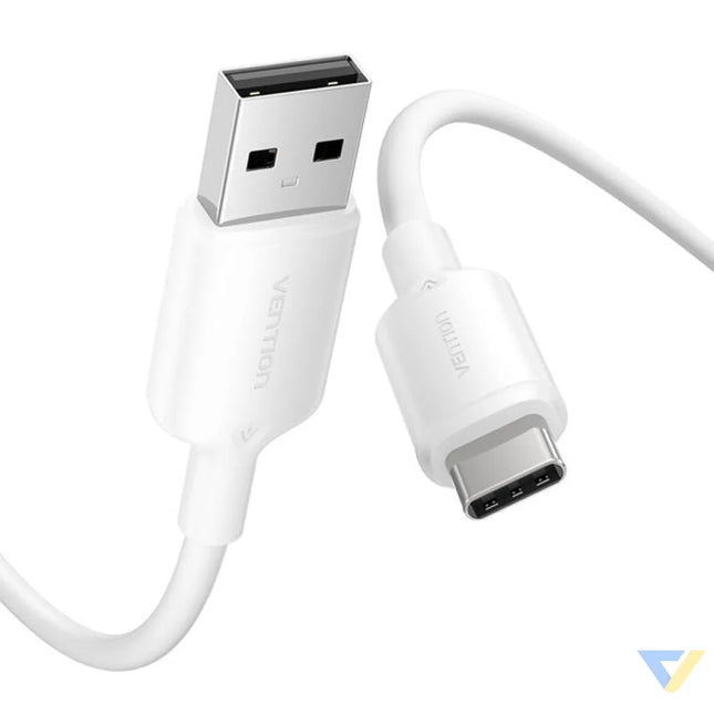 USB 2.0 A to USB C 3A cable Vention CTQWF 1M (white) USB cables