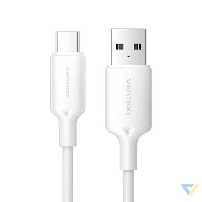 USB 2.0 A to USB C 3A cable Vention CTQWH 2M (white) USB cables