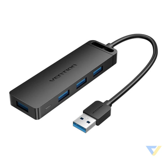 USB 3.0 4 Port Hub Vention CHLBF 1m Black Hubs