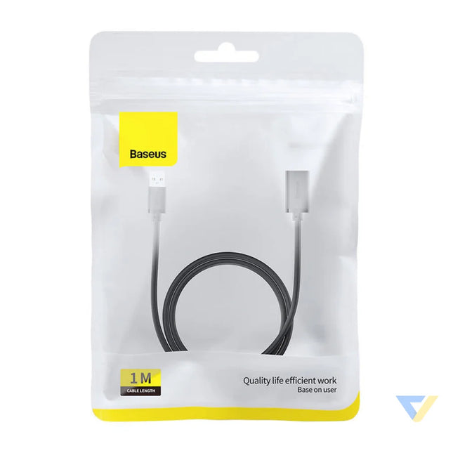 USB 3.0 Extension cable Baseus male to female AirJoy Series 1m (black) USB cables