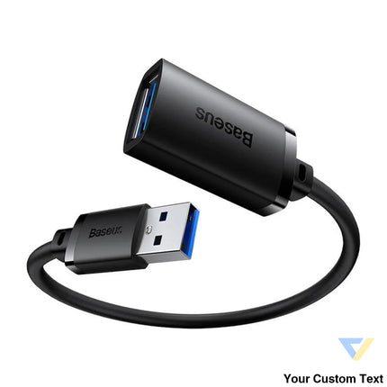 USB 3.0 Extension cable Baseus male to female AirJoy Series 2m (black) USB cables