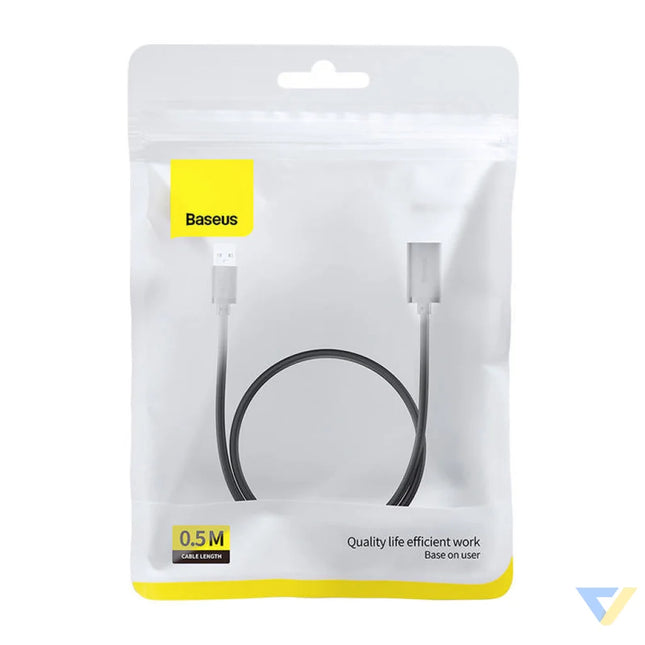 USB 3.0 Extension cable Baseus male to female AirJoy Series 0.5m (black) USB cables
