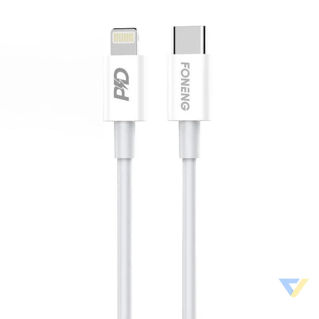 USB C cable for Lighting Foneng X31 20W 1m (white) USB C to Lightning
