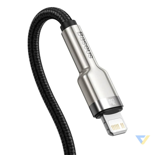 USB C cable for Lightning Baseus Cafule PD 20W 0,25m (black) USB C to Lightning