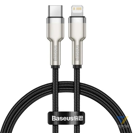 USB C cable for Lightning Baseus Cafule PD 20W 0,25m (black) USB C to Lightning