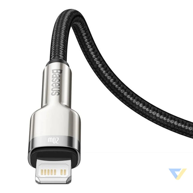 USB C cable for Lightning Baseus Cafule PD 20W 0,25m (black) USB C to Lightning