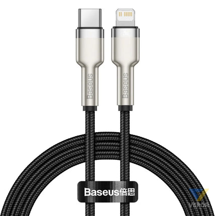 USB C cable for Lightning Baseus Cafule PD 20W 1m (black) USB C to Lightning