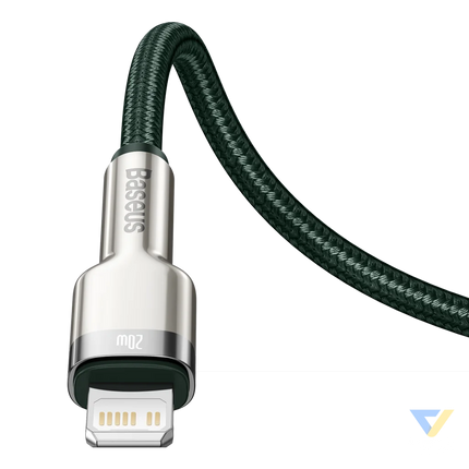 USB C cable for Lightning Baseus Cafule PD 20W 1m (green) USB C to Lightning