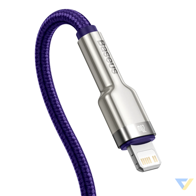 USB C cable for Lightning Baseus Cafule PD 20W 1m (purple) USB C to Lightning