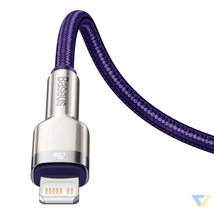 USB C cable for Lightning Baseus Cafule PD 20W 1m (purple) USB C to Lightning