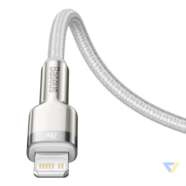 USB C cable for Lightning Baseus Cafule PD 20W 1m (white) USB C to Lightning