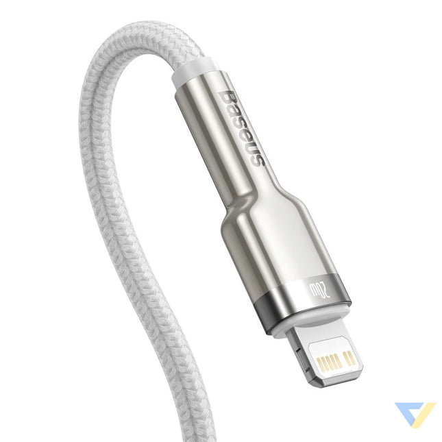 USB C cable for Lightning Baseus Cafule PD 20W 1m (white) USB C to Lightning
