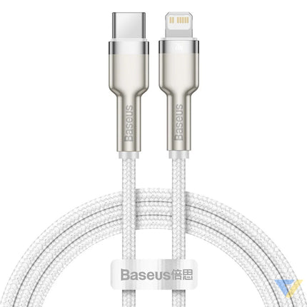 USB C cable for Lightning Baseus Cafule PD 20W 1m (white) USB C to Lightning