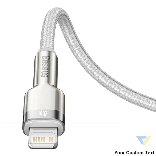USB C cable for Lightning Baseus Cafule PD 20W 1m (white) USB C to Lightning