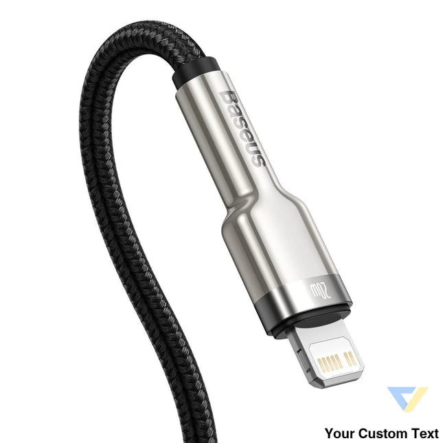 USB C cable for Lightning Baseus Cafule PD 20W 2m (black) USB C to Lightning