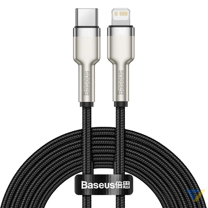 USB C cable for Lightning Baseus Cafule PD 20W 2m (black) USB C to Lightning