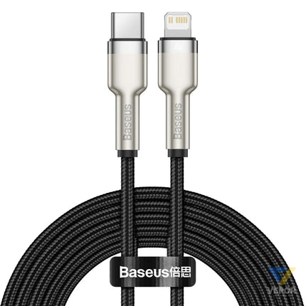 USB C cable for Lightning Baseus Cafule PD 20W 2m (black) USB C to Lightning