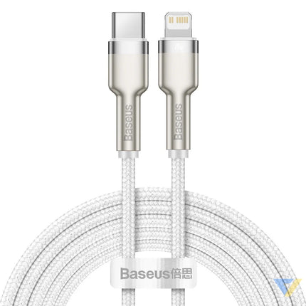 USB C cable for Lightning Baseus Cafule PD 20W 2m (white) USB C to Lightning