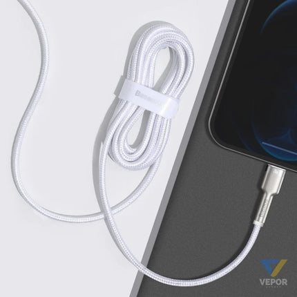 USB C cable for Lightning Baseus Cafule PD 20W 2m (white) USB C to Lightning