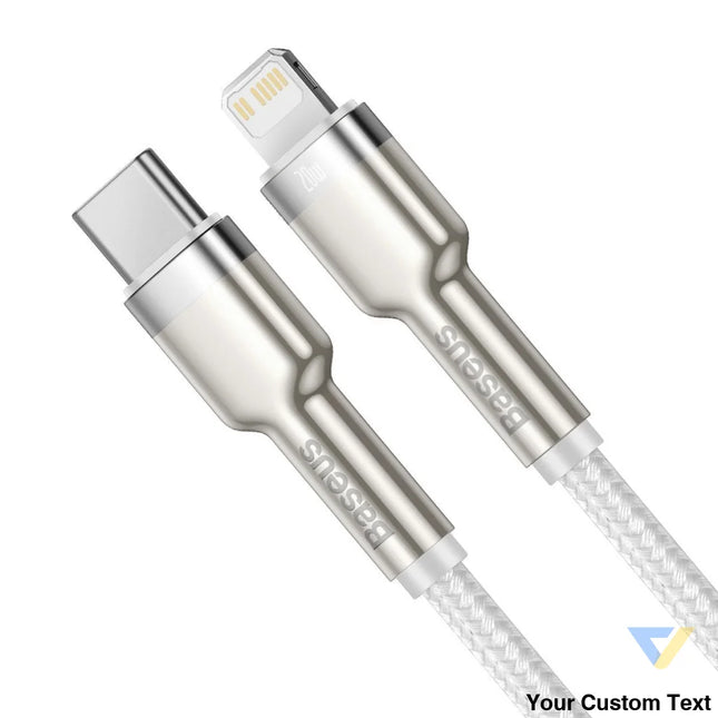USB C cable for Lightning Baseus Cafule PD 20W 2m (white) USB C to Lightning