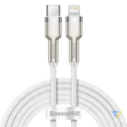 USB C cable for Lightning Baseus Cafule PD 20W 2m (white) USB C to Lightning