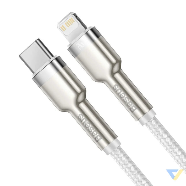USB C cable for Lightning Baseus Cafule PD 20W 2m (white) USB C to Lightning