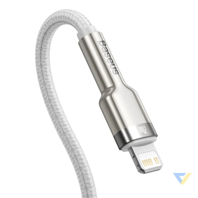 USB C cable for Lightning Baseus Cafule PD 20W 2m (white) USB C to Lightning