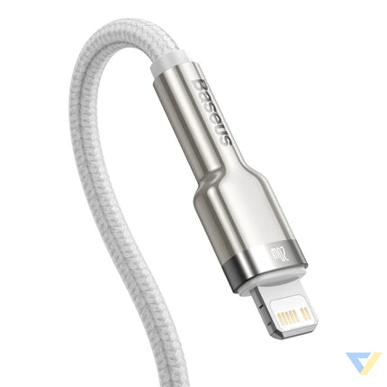 USB C cable for Lightning Baseus Cafule PD 20W 2m (white) USB C to Lightning