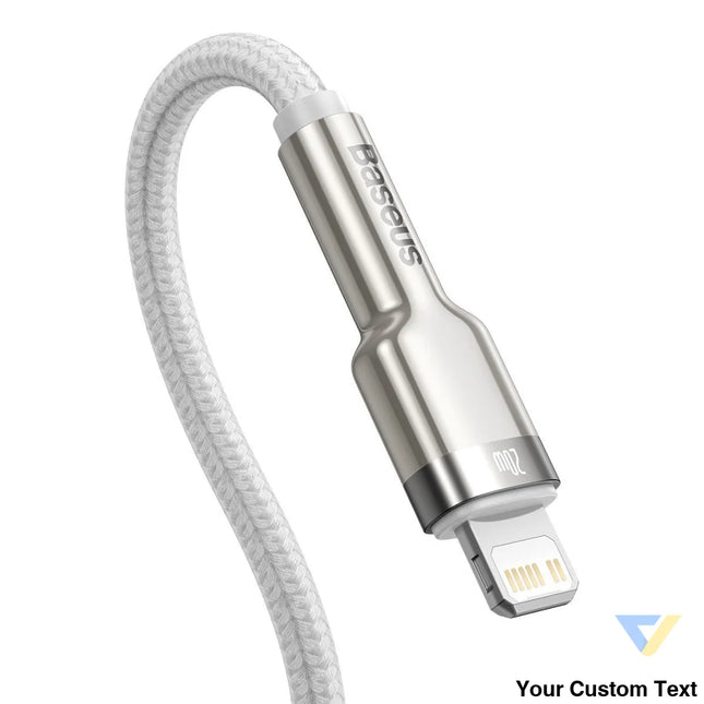 USB C cable for Lightning Baseus Cafule PD 20W 2m (white) USB C to Lightning