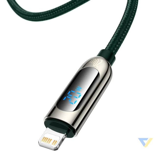 USB C cable for Lightning Baseus Display PD 20W 2m (green) USB C to Lightning