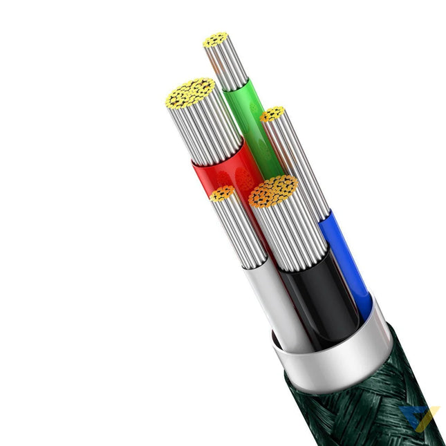 USB C cable for Lightning Baseus Display PD 20W 2m (green) USB C to Lightning