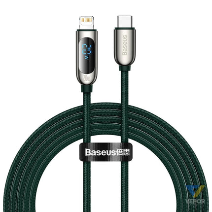 USB C cable for Lightning Baseus Display PD 20W 2m (green) USB C to Lightning