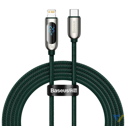 USB C cable for Lightning Baseus Display PD 20W 2m (green) USB C to Lightning