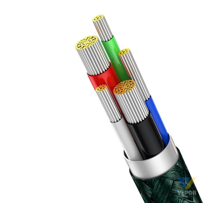 USB C cable for Lightning Baseus Display PD 20W 2m (green) USB C to Lightning