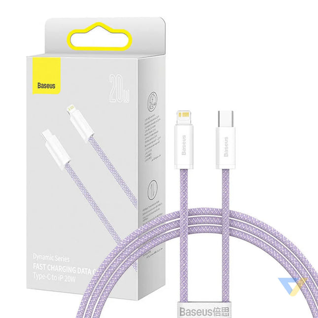 USB C cable for Lightning Baseus Dynamic Series 20W 1m (purple) USB C to Lightning