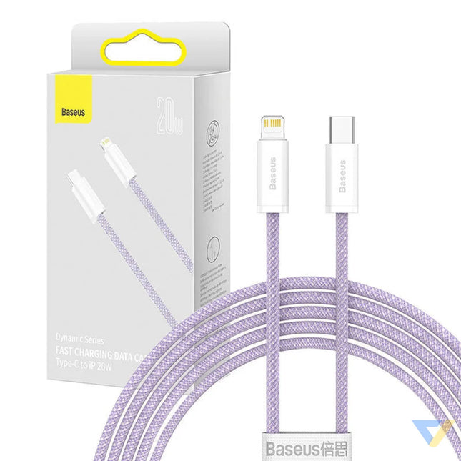 USB C cable for Lightning Baseus Dynamic Series 20W 2m (purple) USB C to Lightning