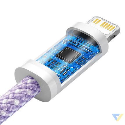 USB C cable for Lightning Baseus Dynamic Series 20W 2m (purple) USB C to Lightning